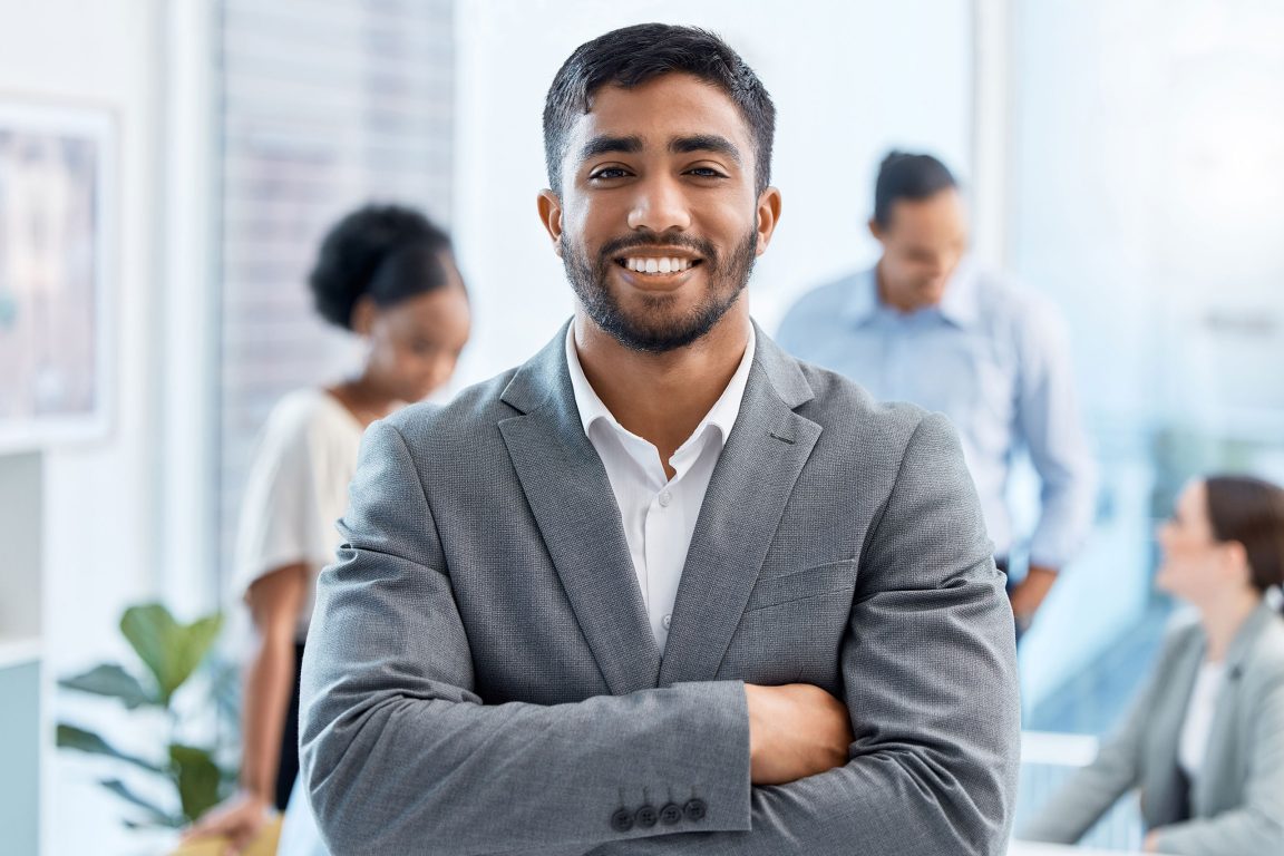 Happy business man